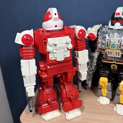 galaxy robot ranger sc-312　 おもちゃ　ロボット Galaxy Robot Ranger Toy 1990s - LOT OF 2 - Black And Red Version