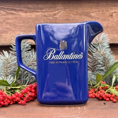 Retro BALLANTINE S SCOTCH Wasserkrug Krug Barware Pub Home Vintage Bar Dekor