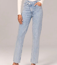 Abercrombie  Fitch Curve Love '90s Slim Straight Ultra High Rise Jeans 28