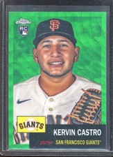 Kervin Castro 2022 Topps Chrome Platinum Green Wave Refractor #477 (74/99)