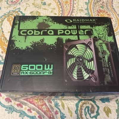 Raidmax Cobra PSU 600W Power Supply for PCS Rx-600AFB NEW In Box Never Used Rare