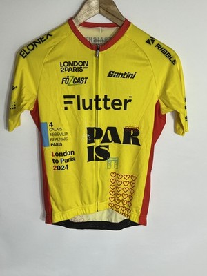 Santini Radtrikot Flutter Paris | Herren | Gelb/Rot/Schwarz | Small | Selten