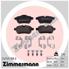 Satz Bremsbeläge Bremsklötze hinten für BMW Z4 E89 | 24148062