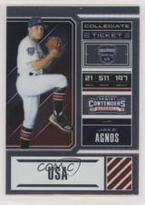 2018 Panini Elite Extra Edition USA Collegiate Ticket Jake Agnos #USA-JA 3g6