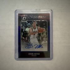 2016-17 Donruss Optic Signature Series Blue #35 Steve Novak /25 Milwaukee Bucks
