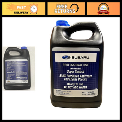 Premium Super Coolant Blue 1 Gallon Prediluted 50/50 for Subaru Models 2009+