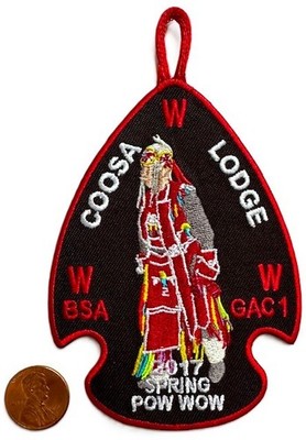 BOY SCOUT BSA OA  COOSA 50 GREATER ALABAMA 2017 SPRING POW WOW ARROWHEAD PATCH