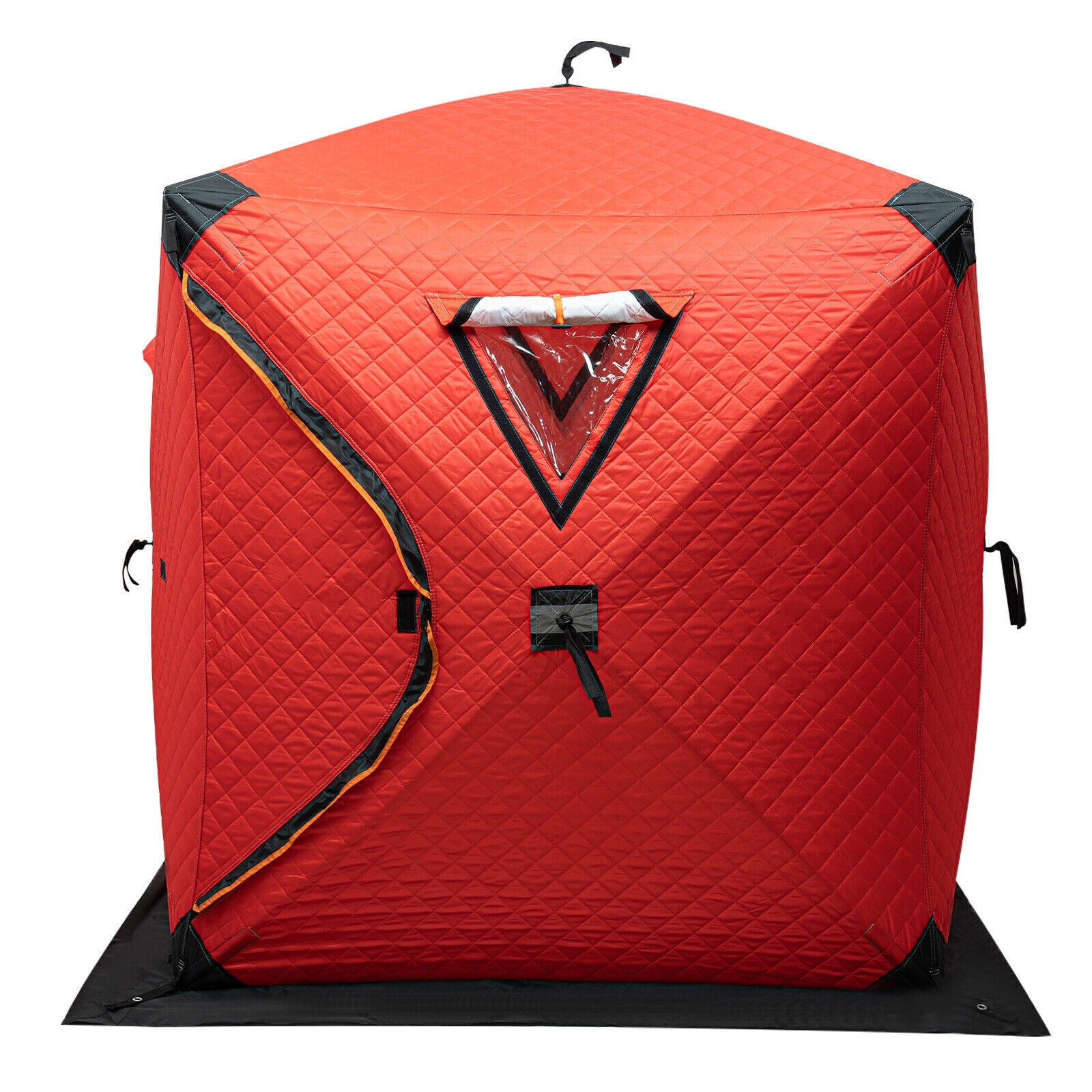 Pop-up 2-person Ice Shelter Fishing Tent Shanty Inside Oxford Fabric Portable