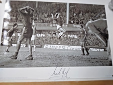 Everton FC - Andy Gray - Signed Poster - 1985 Bayern Munich CWC Semi Final