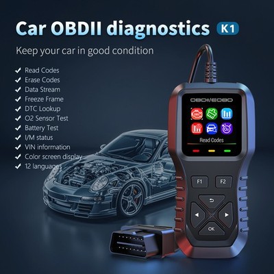 Car Diagnostic Tool Read Codes Erase Codes Data Stream O2 Sensor Test DTC Lookup