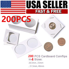 2X2 Cardboard Mylar Flip for Penny Nickel Dollar 4 Size Assorted Coin Holder