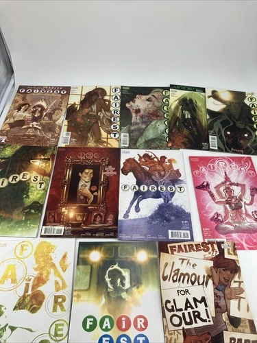 Lot Of 12 Books FAIREST #1-27 2012 DC VERTIGO COMICS ADAM HUGHES COVERS