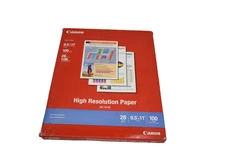 Canon High Resolution Paper HR-101N 8.5x11 Inch 28lb Inkjet Letter Size 100
