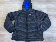 LL Bean Ultralight 650 Goose Down Hooded Jacket Black Kids Youth Large 14/16