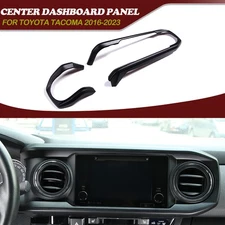 Matte Black Center Console Dashboard Cover Panel Trim  For Toyota Tacoma 2016-22