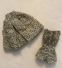 Vintage Barbie 1960s Black White Floral Skirt & One Piece Jumper Fashion PAK Set