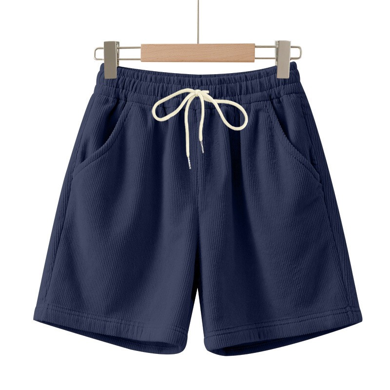 Baggy Men Corduroy Shorts Y2K Streetwear Vintage Casual Oversized Fit
