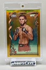🚨 2024 Topps Chrome UFC Allen & Ginter Islam Makhachev GOLD REFRACTOR 27/50 🤛