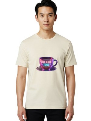 Self-Care-Time-5 Mens Graphic Tee, 100% Cotton, Casual Summer Wear