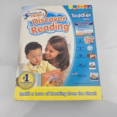 Hooked on Phonics Discover Reading Toddler Edition Learning Set Books CD