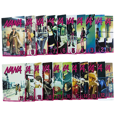 NANA Manga Comic English Version Book Volume 1-21 End Full