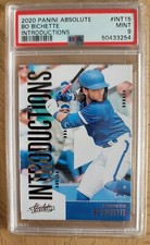🔥2020 Panini Absolute MLB Baseball #INT15 Bo Bichette Introductions PSA 9 Pop 2