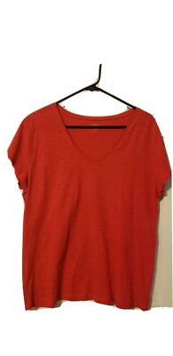 T-Shirt Ann Taylor Loft Rouge - Taille XL - Femme - Occasion Très Bon État - Livraison Gratuite !