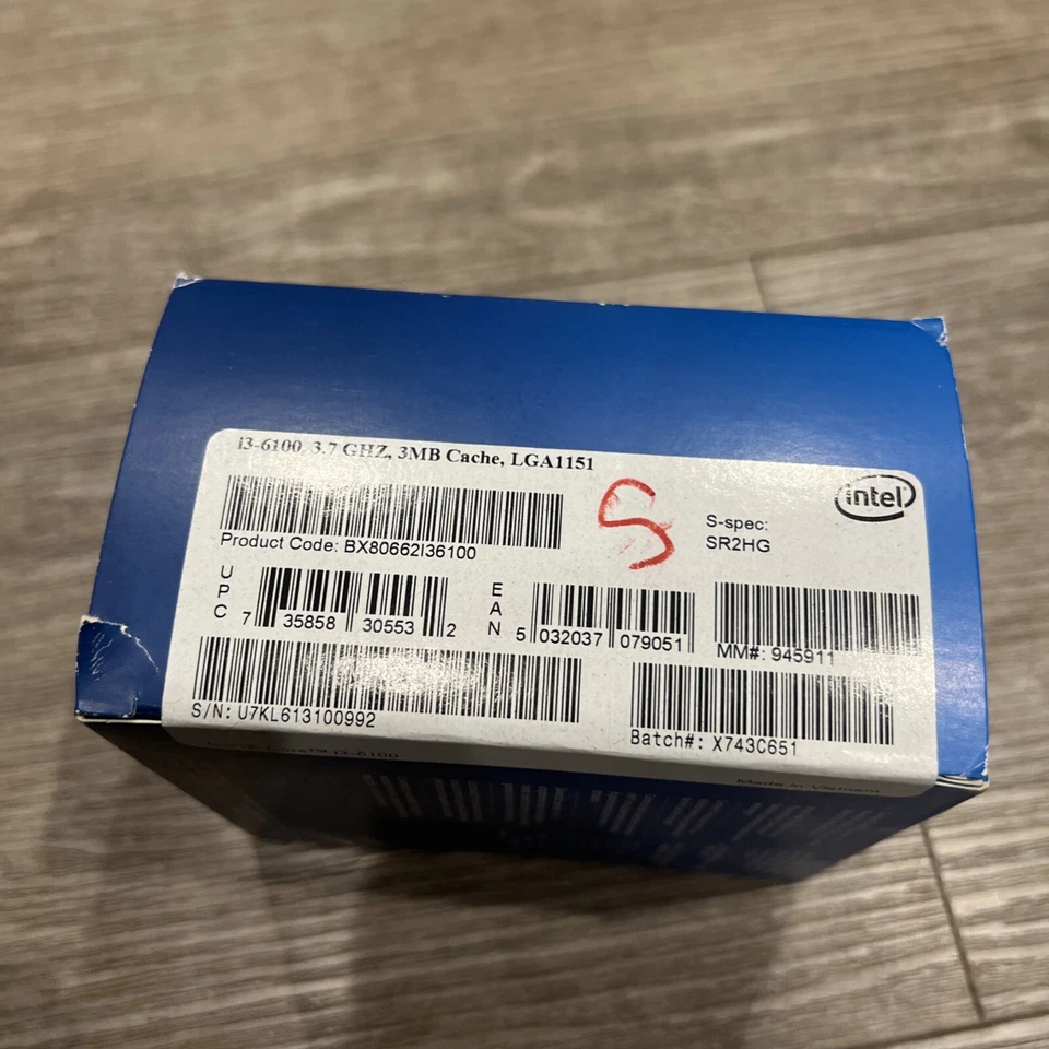 Intel 3.70 GHz Core i3-6100 3M Cache Processor BX80662I36100 LGA1151 NEW - Image 2 of 4