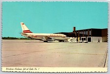 Western Airlines Boeing 737 Joe Foss Field Sioux Falls Airport 4x6 Postcard