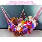 Stuffed Animal Hammock Net JUMBO Toy Storage with LED Light Corner Organizer