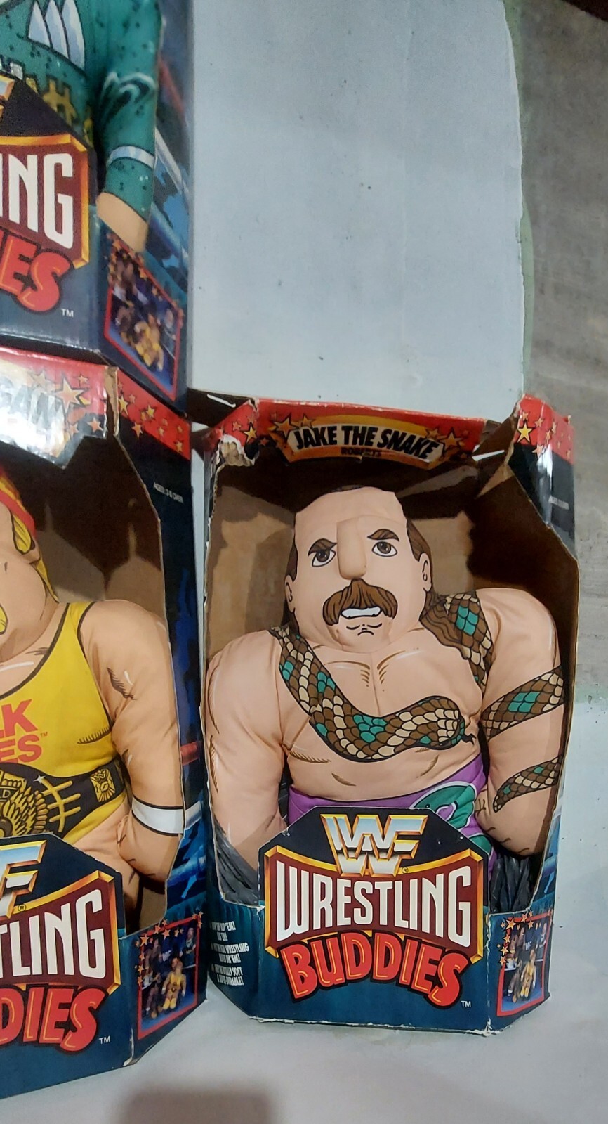 4PC Lot Tonka WWF Wrestling Buddies Plush Pillows Hogan Warrior Snake Million eBay