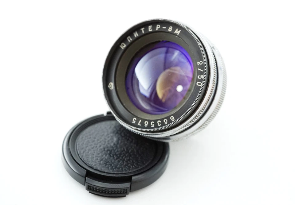 Lente Arsenal Jupiter 8M (Kiev, cámara Contax RF) Sonnar ucraniano 2/50 Foto 2 de 4