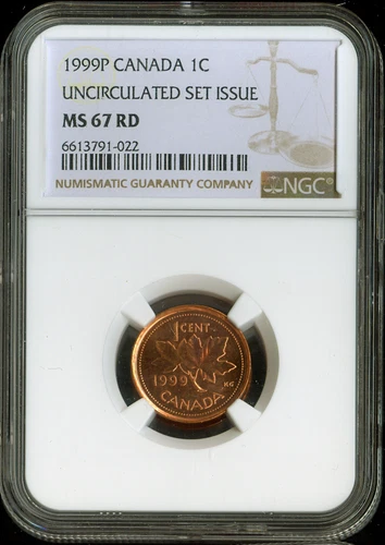 1999 P Canada Test Cent 1C NGC MS67 RD - Quality