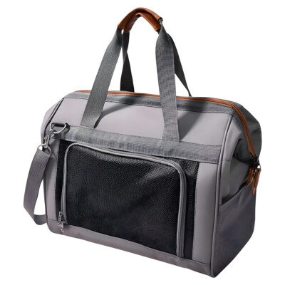 Nobby Perka Tragetasche grau für Hunde bis 6 kg, 43x26x32 cm, abwaschbar