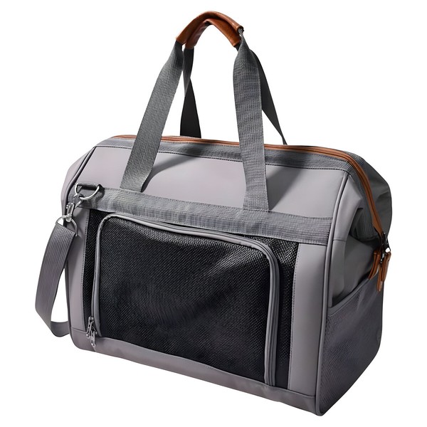 Nobby Perka Tragetasche Grau FüR Hunde Bis 6 Kg, 43X26X32 Cm, Abwaschbar-image