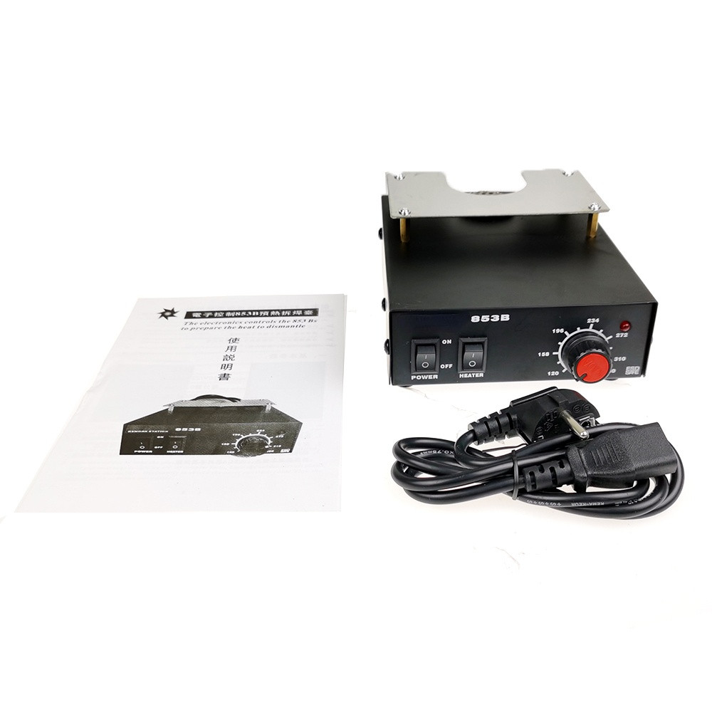 853B Preheating Station Heating Station Desoldering Station BGA Rework Station