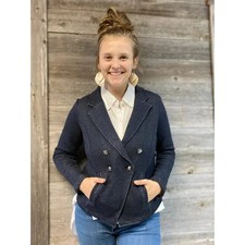 Tribal Faux Breasted Nautical Blazer New