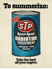1971 STP Keep Kool Radiator Treatment summerize Vintage Print Ad