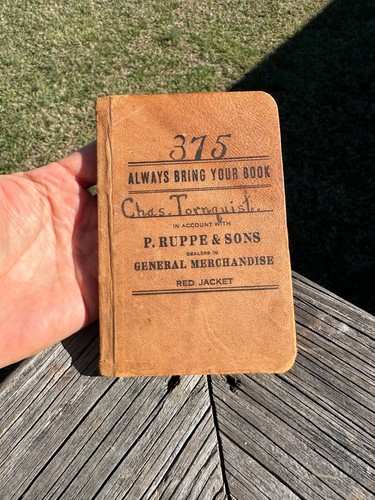 P. Ruppe & Son Reciept Book Red Jacket Calumet Hancock Michigan Mining ...