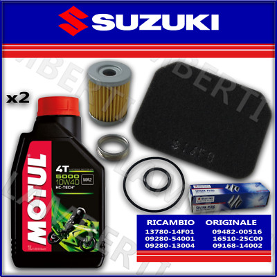 COMPATIBILE CON SUZUKI BURGMAN AN 650 EXECUTIVE KIT TAGLIANDO CAMBIO OLIO PER SCOOTER 2 LITRI DI OLIO C (ASTROL) 10W40 4T POWER 1 RACING - Foto 10