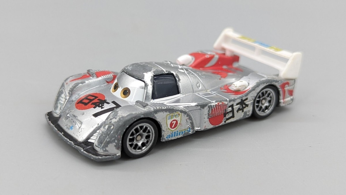 Disney Pixar Cars 2 Diecast Silver Series Shu Todoroki Race