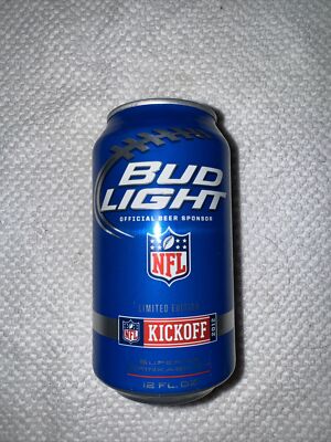 2012 BUD LIGHT Limited Edition NFL Kickoff 12 oz beer can NFL B/O