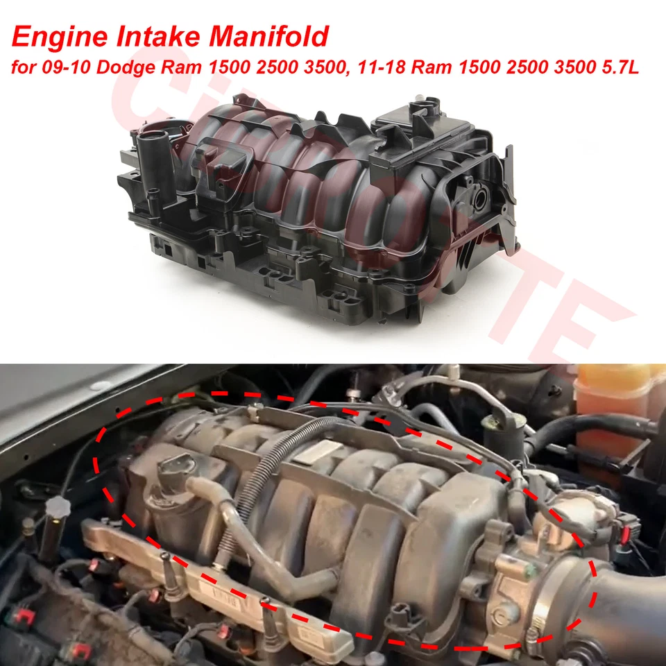⭐68194114AC Engine Intake Manifold for 09-10 Dodge Ram 1500 11-24 Ram 1500 5.7L⭐ - Image 2 of 4