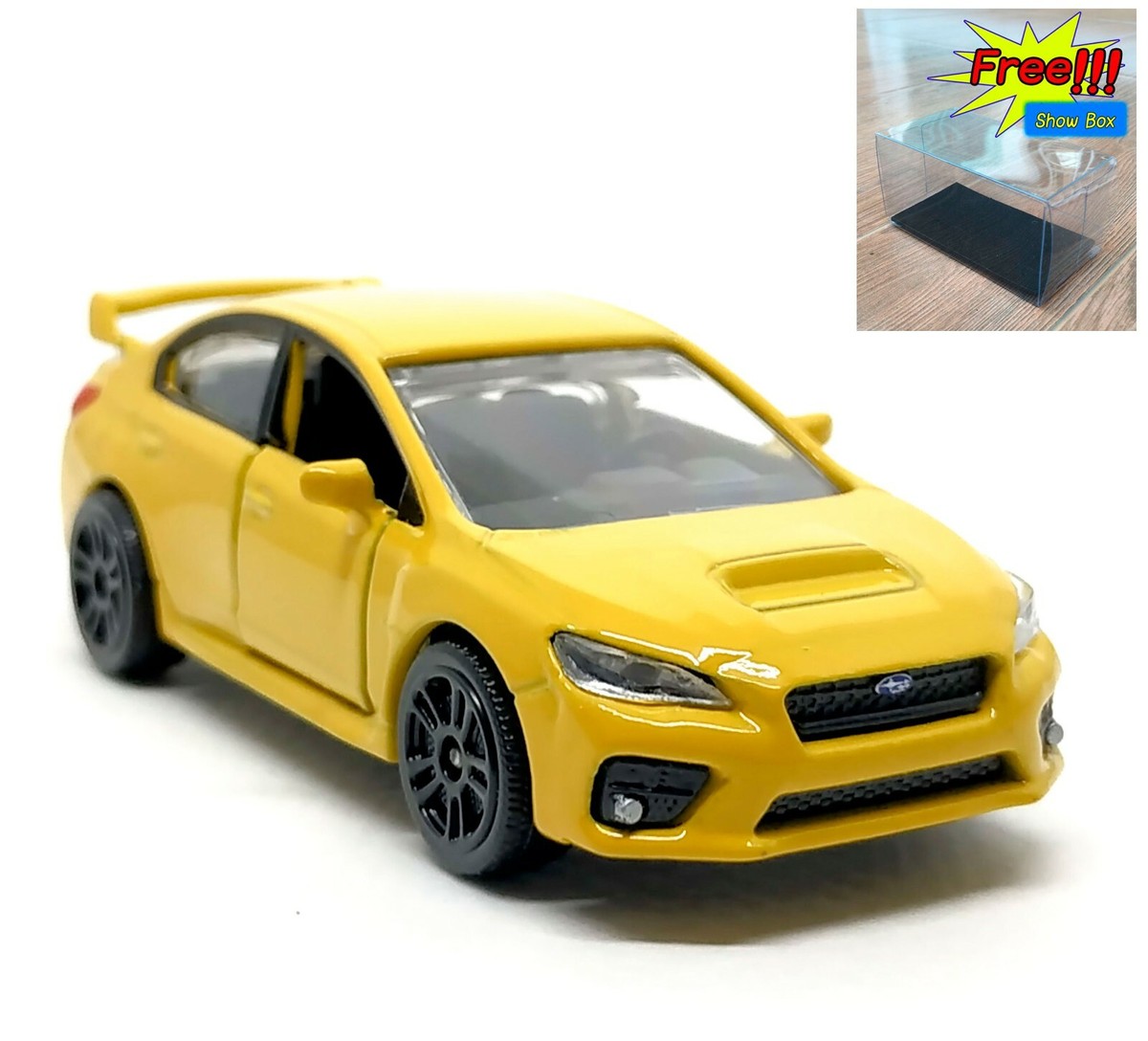 Majorette Subaru WRX STI Yellow 1:58 (3