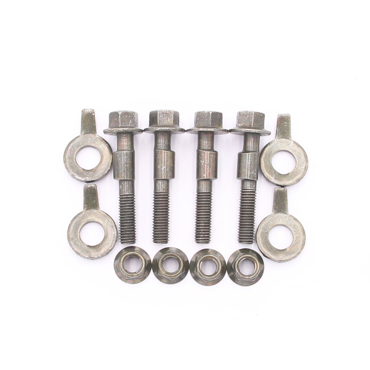 Kit De 4 Bagues De Parallélisme (Camber) Réglables 12mm – Pour Essieux Avant – Ajustement +/-1° – Neuf