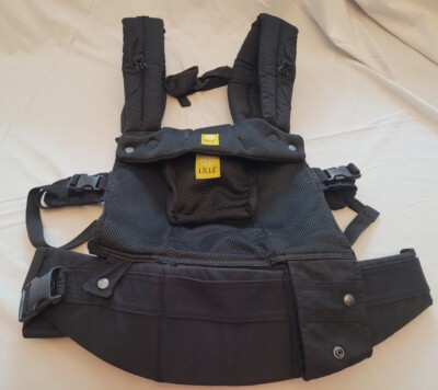 LILLE BABY Airflow Mesh Breathable Baby Carrier Black Style SC
