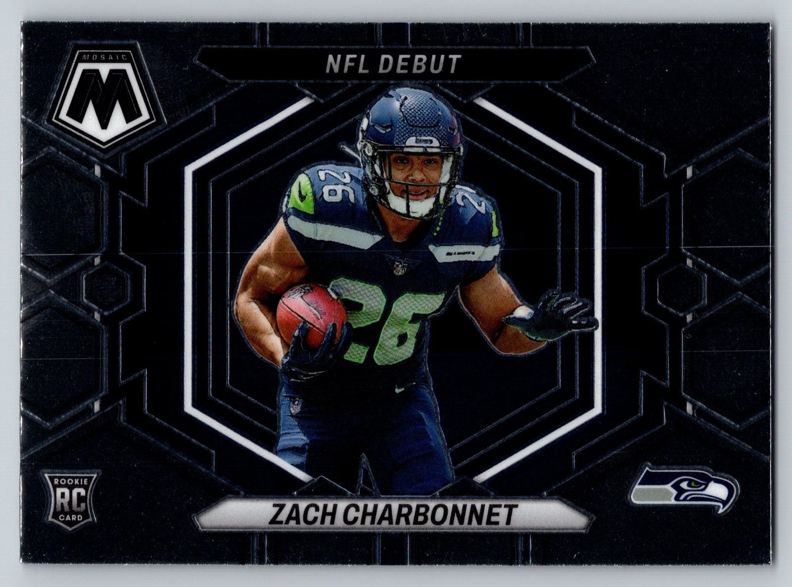 Zach Charbonnet NFL Debut Rookie 2023 Panini Mosaic Football