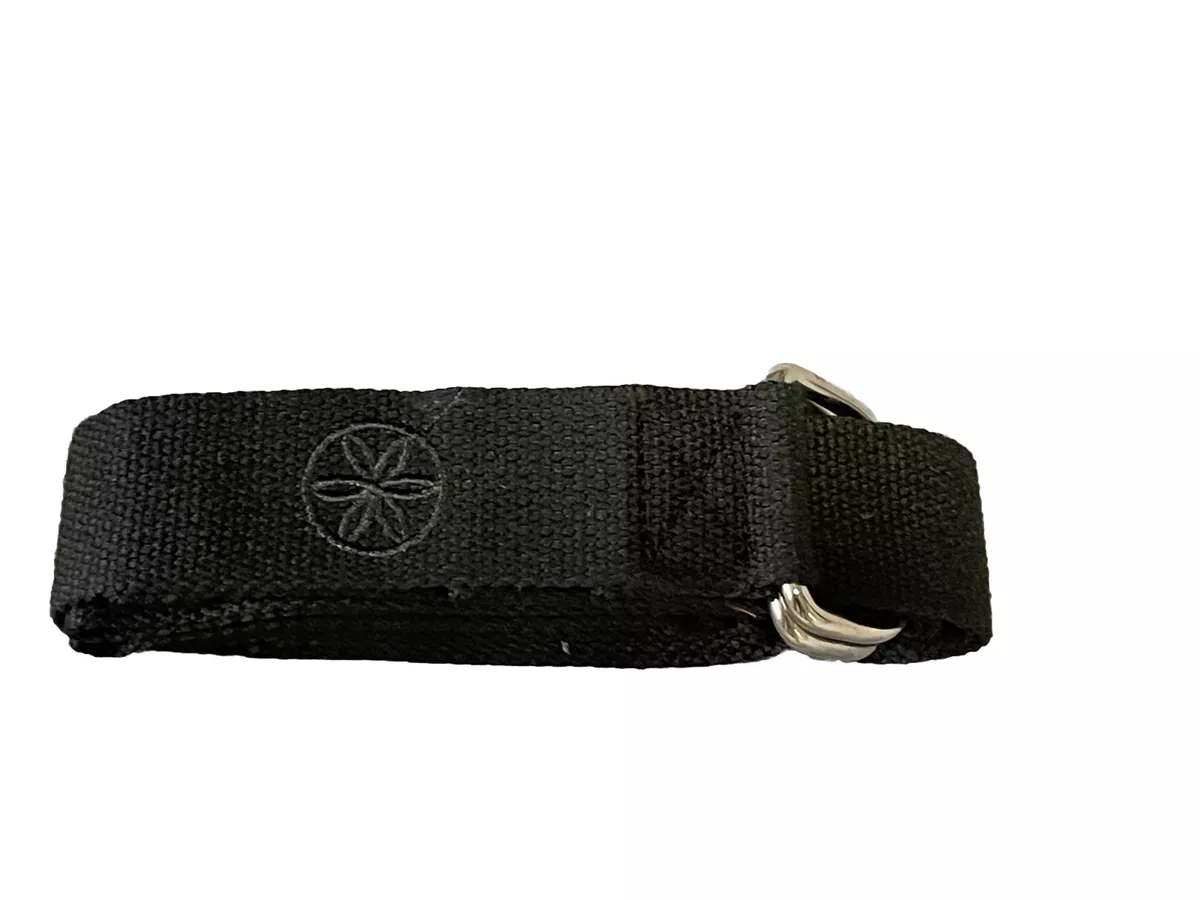 Evolve by Gaiam 8 Ft. Yoga Strap NEW Black With Silver Hardware