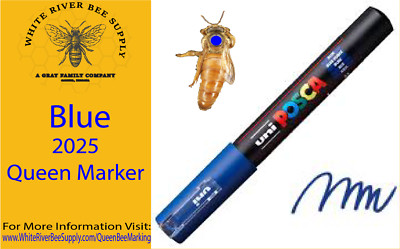2025 Blue Queen Bee Marker Uni Posca PC5M.33 Water-Based Non-Toxic
