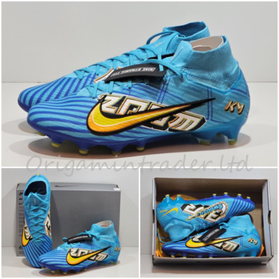 Nike Air Zoom Superfly 9 Elite KM AG-PRO Mbappe DZ3331-400 Größe 10 UK